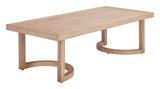 Leto Brown Outdoor Coffee Table by Zuomod at Eve Furniture