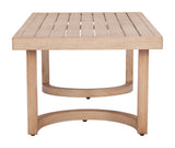 Leto Brown Outdoor Coffee Table by Zuomod at Eve Furniture