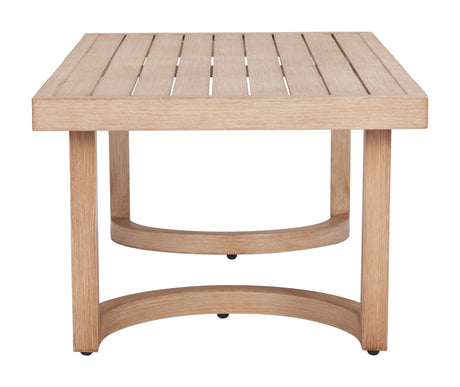 Leto Brown Outdoor Coffee Table by Zuomod at Eve Furniture