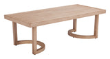 Leto Brown Outdoor Coffee Table by Zuomod at Eve Furniture
