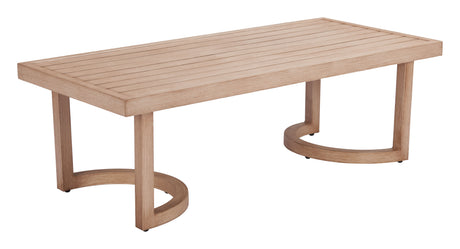Leto Brown Outdoor Coffee Table by Zuomod at Eve Furniture