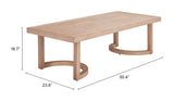 Leto Brown Outdoor Coffee Table by Zuomod at Eve Furniture