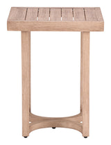 Leto Brown Outdoor Side Table by Zuomod at Eve Furniture