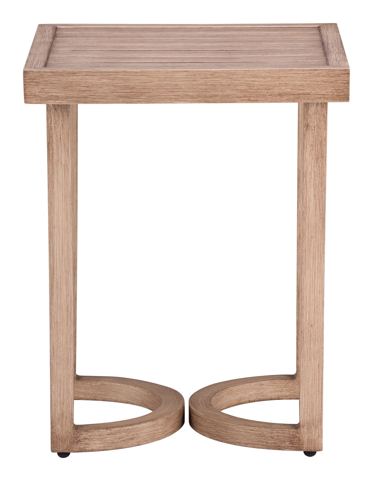 Leto Brown Outdoor Side Table by Zuomod at Eve Furniture