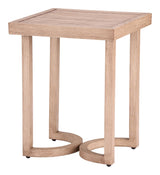 Leto Brown Outdoor Side Table by Zuomod at Eve Furniture