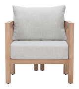 Leto Gray Outdoor Armchair by Zuomod at Eve Furniture