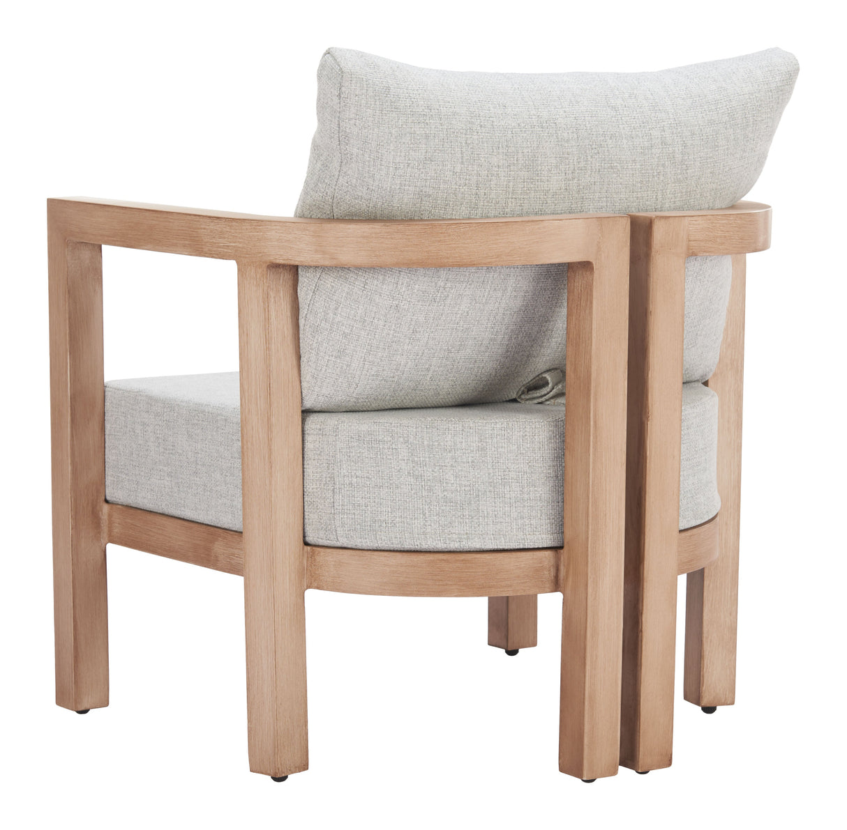Leto Gray Outdoor Armchair by Zuomod at Eve Furniture