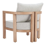 Leto Gray Outdoor Armchair by Zuomod at Eve Furniture