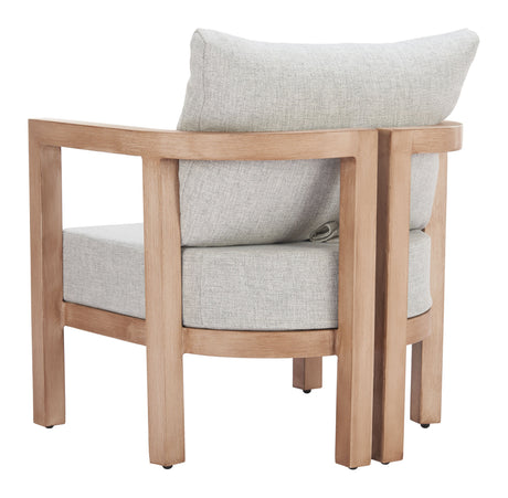 Leto Gray Outdoor Armchair by Zuomod at Eve Furniture