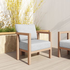 Leto Gray Outdoor Armchair by Zuomod at Eve Furniture