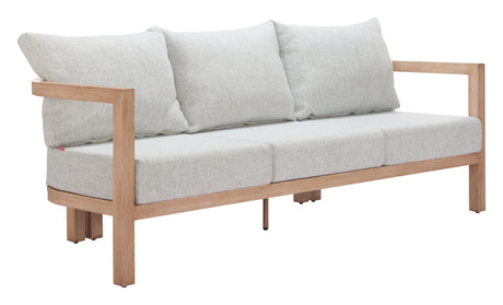 Leto Gray Outdoor Sofa by Zuomod at Eve Furniture