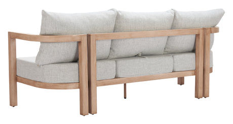 Leto Gray Outdoor Sofa by Zuomod at Eve Furniture