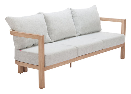 Leto Gray Outdoor Sofa by Zuomod at Eve Furniture