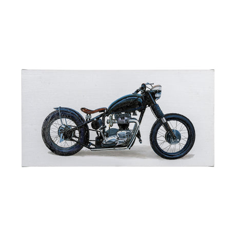 Lets Roll I White by James Wiens a Hand Embellished Textured Canvas by Mercana at Eve Furniture