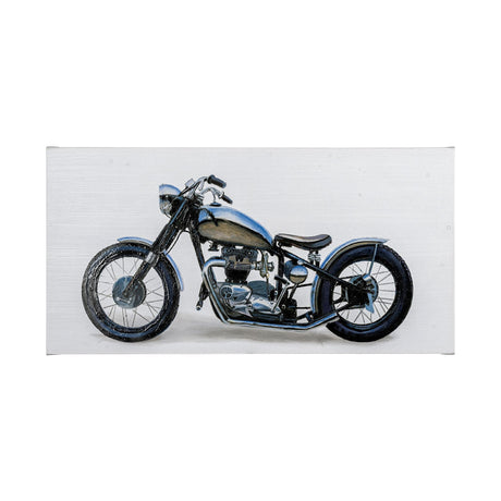 Lets Roll II White by James Wiens a Hand Embellished Textured Canvas by Mercana at Eve Furniture