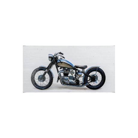 Lets Roll II White by James Wiens a Hand Embellished Textured Canvas by Mercana at Eve Furniture