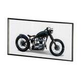 Lets Roll White I by James Wiens a Hand Embellished Textured Framed Art Print Matted under Glass by Mercana at Eve Furniture