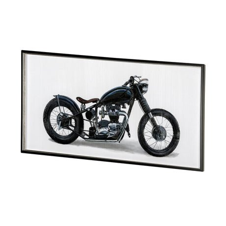 Lets Roll White I by James Wiens a Hand Embellished Textured Framed Art Print Matted under Glass by Mercana at Eve Furniture