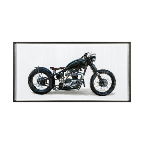 Lets Roll White I by James Wiens a Hand Embellished Textured Framed Art Print Matted under Glass by Mercana at Eve Furniture