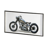 Lets Roll White II by James Wiens a Hand Embellished Textured Framed Art Print Matted under Glass by Mercana at Eve Furniture