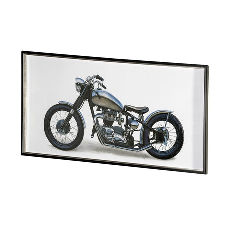 Lets Roll White II by James Wiens a Hand Embellished Textured Framed Art Print Matted under Glass by Mercana at Eve Furniture