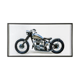 Lets Roll White II by James Wiens a Hand Embellished Textured Framed Art Print Matted under Glass by Mercana at Eve Furniture