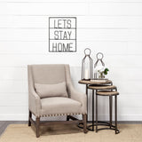 Let's Stay Home Sign by Mercana at Eve Furniture