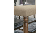 Lettner Gray/Brown Dining Bench by Ashley at Eve Furniture