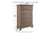 Lettner Light Gray Chest of Drawers by Ashley at Eve Furniture