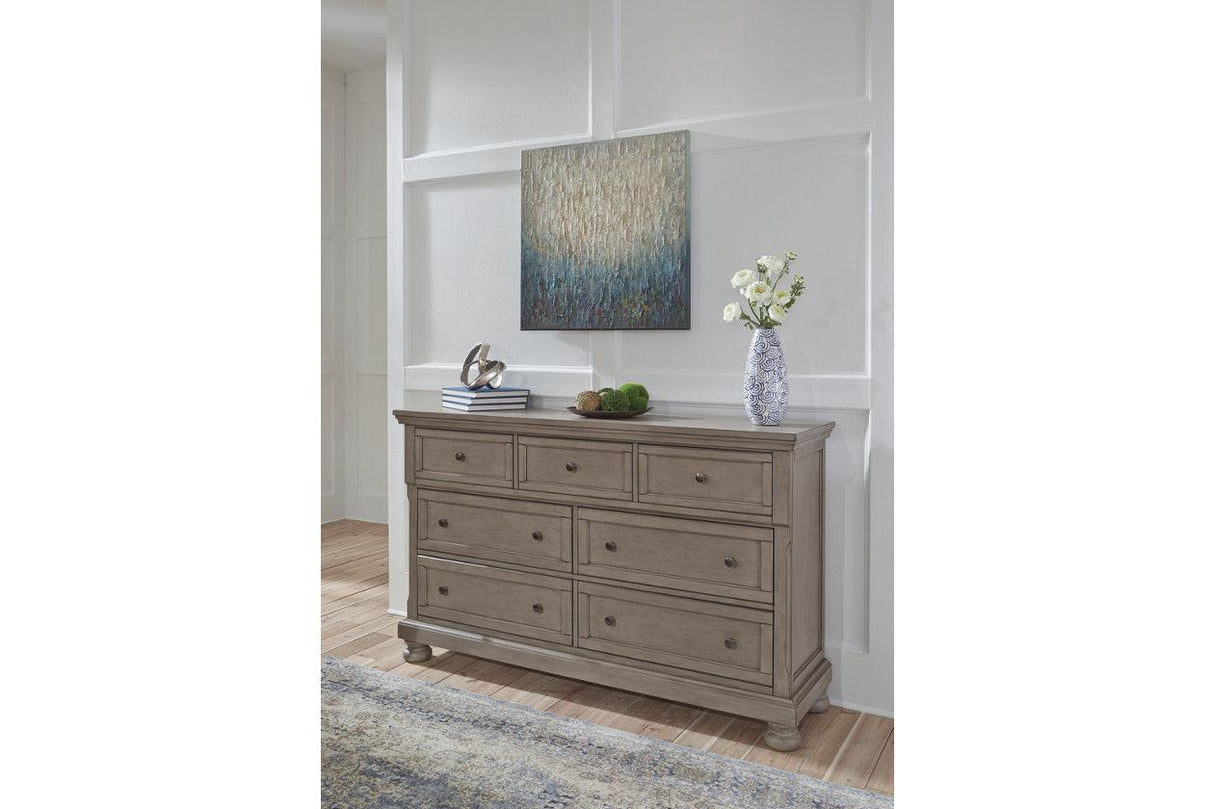 Lettner Light Gray Dresser by Ashley at Eve Furniture
