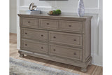 Lettner Light Gray Dresser by Ashley at Eve Furniture