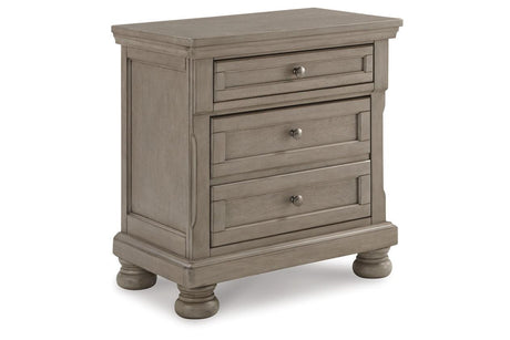 Lettner Light Gray Nightstand by Ashley at Eve Furniture