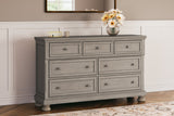 Lettner Light Gray Panel Bedroom Set by Ashley at Eve Furniture