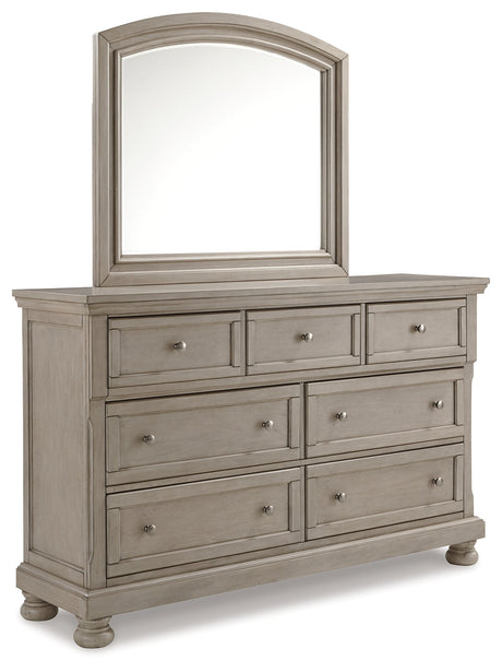 Lettner Light Gray Panel Bedroom Set by Ashley at Eve Furniture