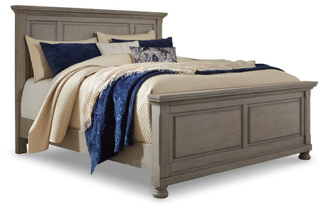 Lettner Light Gray Panel Bedroom Set by Ashley at Eve Furniture