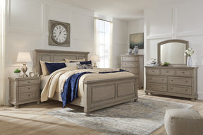 Lettner Light Gray Panel Bedroom Set by Ashley at Eve Furniture