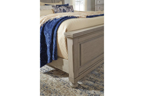 Lettner Light Gray Queen Panel Bed by Ashley at Eve Furniture
