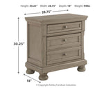 Lettner Light Gray Storage Platform Bedroom Set by Ashley at Eve Furniture