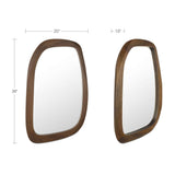 Levi Brown Mirror by Moe's Home at Eve Furniture
