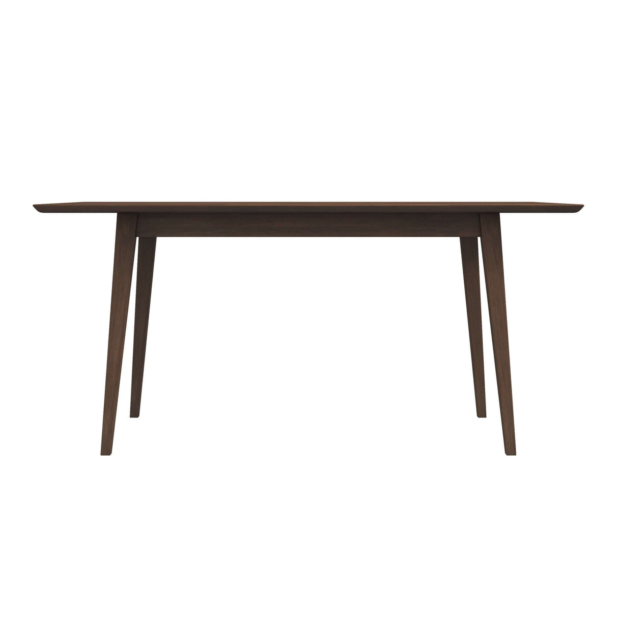 Levi Modern Style Solid Wood Rectangular Dining Kitchen Table Walnut / 63"