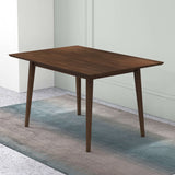 Levi Modern Style Solid Wood Rectangular Dining Kitchen Table Walnut / 86"