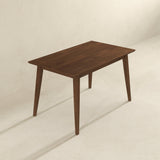 Levi Modern Style Solid Wood Rectangular Walnut Top Dining Table 47" by Ashcroft Furniture at Eve Furniture