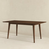 Levi Modern Style Solid Wood Rectangular Walnut Top Dining Table 63" by Ashcroft Furniture at Eve Furniture