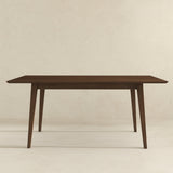 Levi Modern Style Solid Wood Rectangular Walnut Top Dining Table 63" by Ashcroft Furniture at Eve Furniture