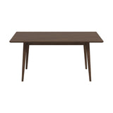 Levi Modern Style Solid Wood Rectangular Walnut Top Dining Table 63" by Ashcroft Furniture at Eve Furniture