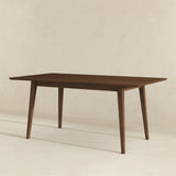 Levi Modern Style Solid Wood Rectangular Walnut Top Dining Table 63" by Ashcroft Imports at Eve Furniture