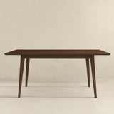 Levi Modern Style Solid Wood Rectangular Walnut Top Dining Table 63" by Ashcroft Imports at Eve Furniture