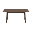 Levi Modern Style Solid Wood Rectangular Walnut Top Dining Table 63" by Ashcroft Imports at Eve Furniture