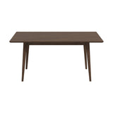 Levi Modern Style Solid Wood Rectangular Walnut Top Dining Table 63" by Ashcroft Imports at Eve Furniture