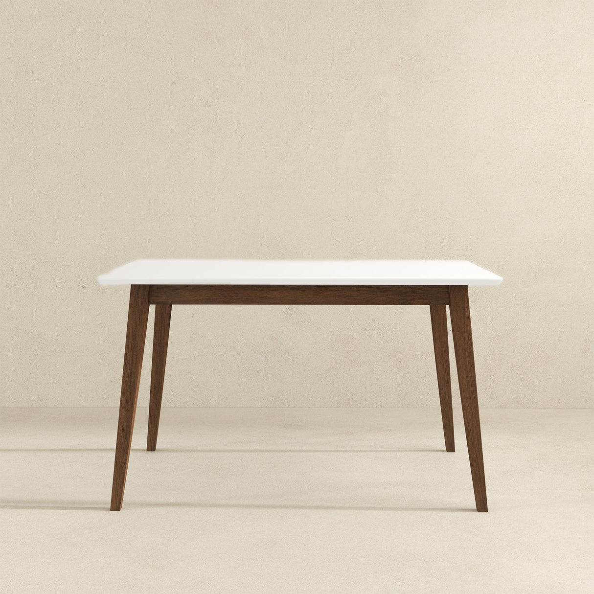 Levi Modern Style Solid Wood Rectangular White Top Dining Table 47" by Ashcroft Furniture at Eve Furniture